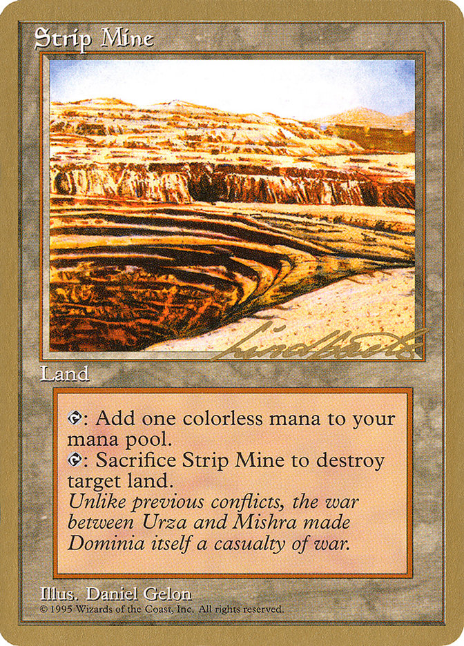 Strip Mine (Leon Lindback) [Pro Tour Collector Set] - Magic: The Gathering - Card Brawlers | Quebec | Canada |