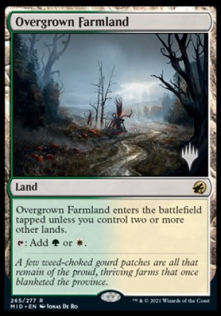 Overgrown Farmland (Promo Pack) [Innistrad: Midnight Hunt Promos] - Magic: The Gathering - Card Brawlers | Quebec | Canada |
