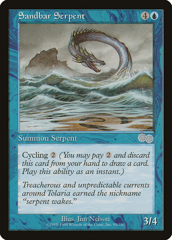 Sandbar Serpent [Urza's Saga] - Magic: The Gathering - Card Brawlers | Quebec | Canada |