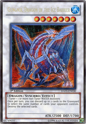 Gungnir, Dragon of the Ice Barrier [HA03-EN030] Secret Rare - Yu-Gi-Oh! - Card Brawlers | Quebec | Canada |