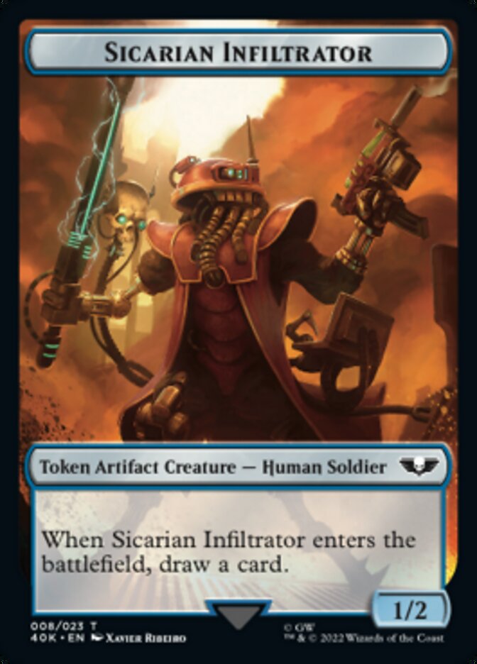 Soldier (003) // Sicarian Infiltrator Double-Sided Token [Warhammer 40,000 Tokens] - Magic: The Gathering - Card Brawlers | Quebec | Canada |