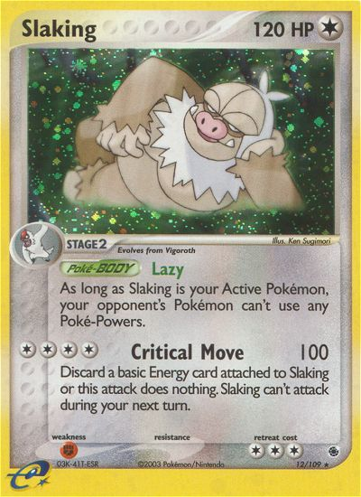 Slaking (12/109) [EX: Ruby & Sapphire] - Pokémon - Card Brawlers | Quebec | Canada |
