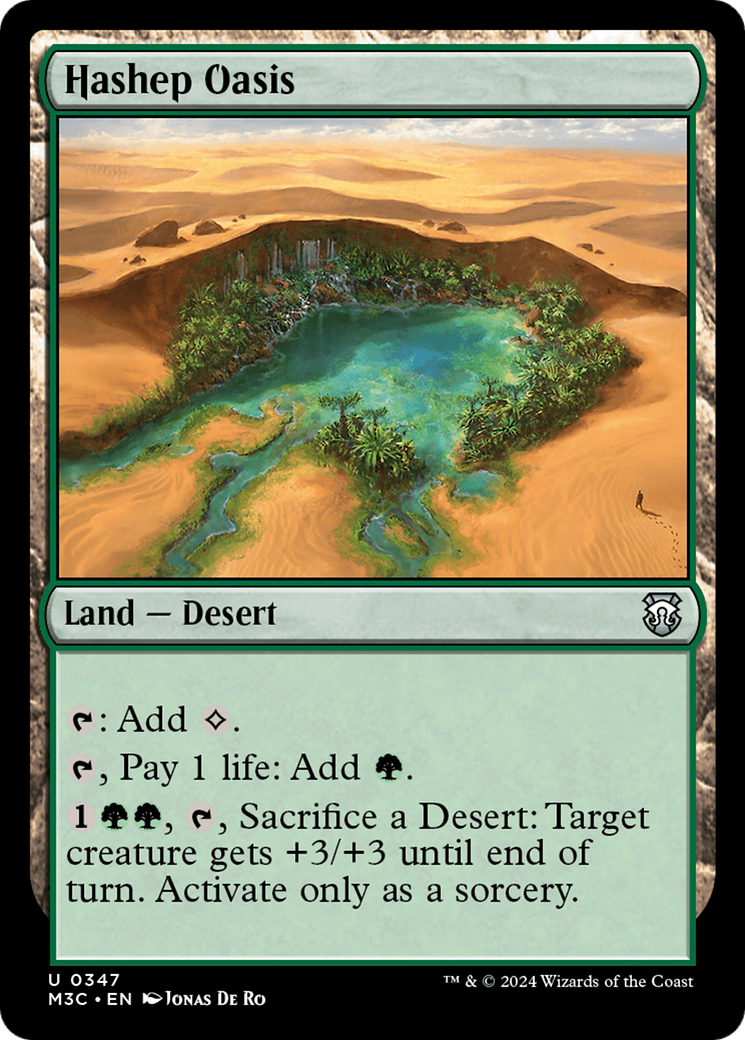 Hashep Oasis (Ripple Foil) [Modern Horizons 3 Commander] - Magic: The Gathering - Card Brawlers | Quebec | Canada |