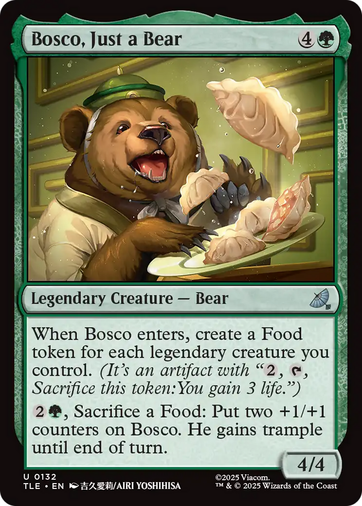 Bosco, Just a Bear [Avatar: The Last Airbender: Eternal-Legal] - Magic: The Gathering - Card Brawlers | Quebec | Canada |