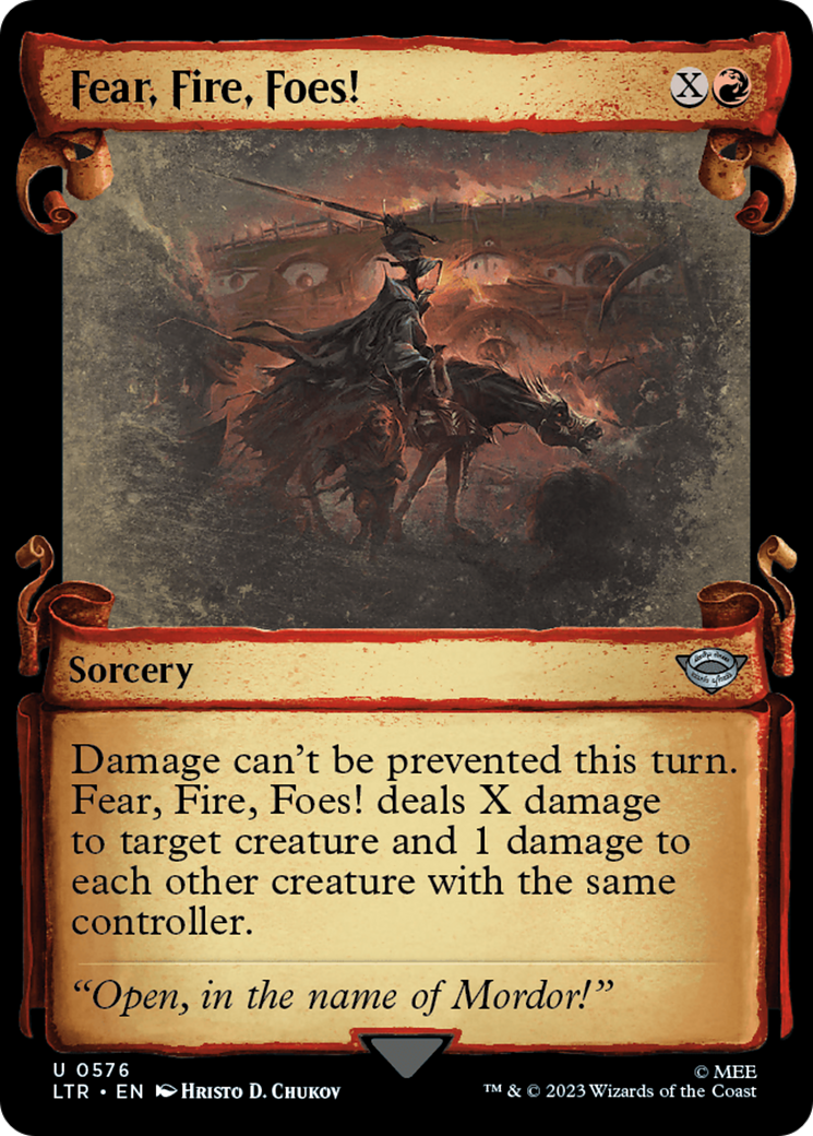 Fear, Fire, Foes! [The Lord of the Rings: Tales of Middle-Earth Showcase Scrolls] - Magic: The Gathering - Card Brawlers | Quebec | Canada |