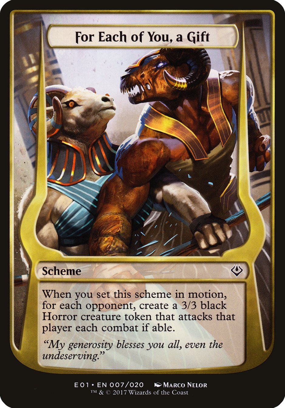 For Each of You, a Gift (Schemes) [Archenemy: Nicol Bolas Schemes] - Magic: The Gathering - Card Brawlers | Quebec | Canada |