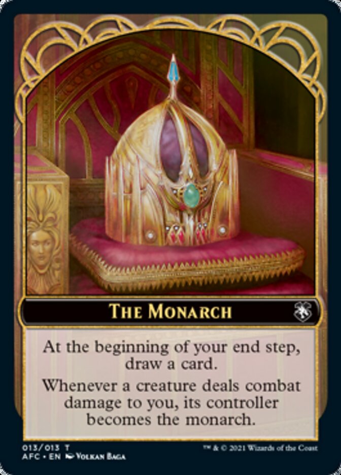Dragon Spirit // The Monarch Double-Sided Token [Dungeons & Dragons: Adventures in the Forgotten Realms Commander Tokens] - Magic: The Gathering - Card Brawlers | Quebec | Canada |