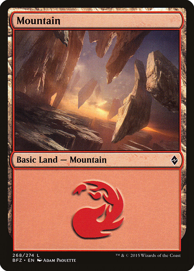Mountain (268) [Battle for Zendikar] - Magic: The Gathering - Card Brawlers | Quebec | Canada |