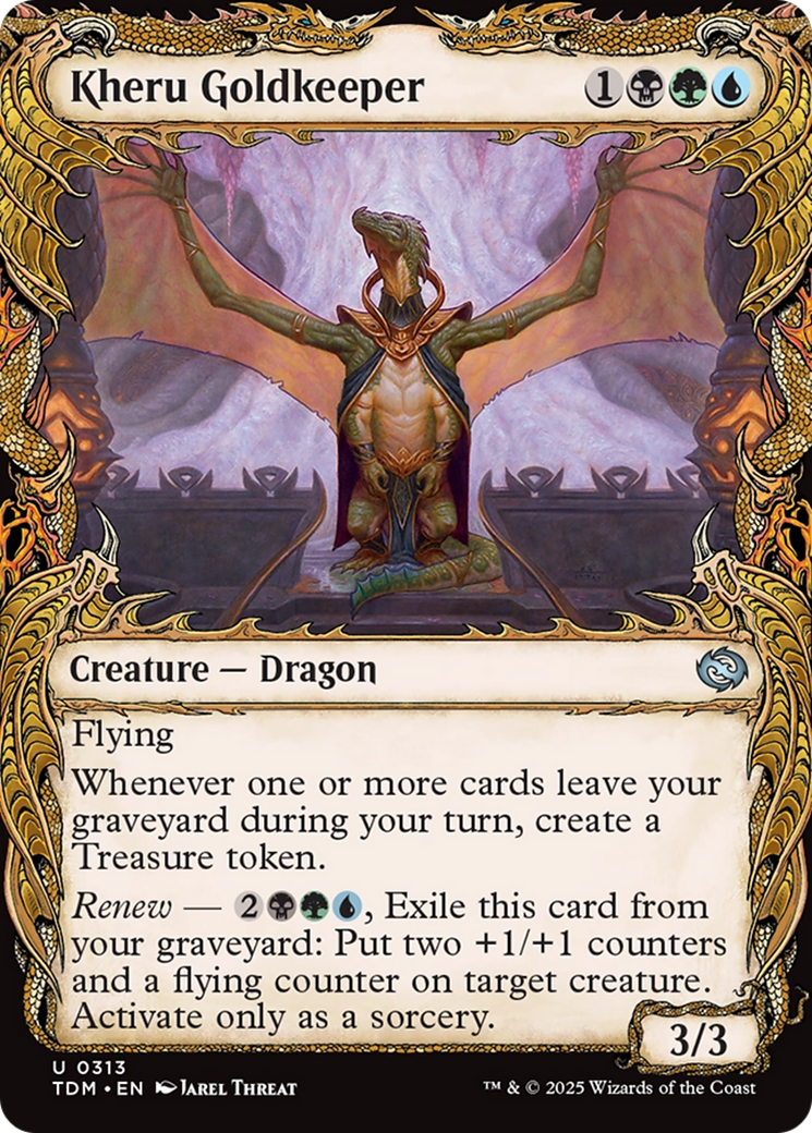 Kheru Goldkeeper (Showcase) [Tarkir: Dragonstorm] - Magic: The Gathering - Card Brawlers | Quebec | Canada |