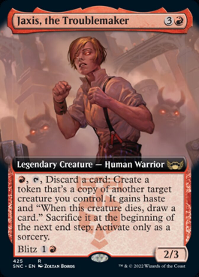 Jaxis, the Troublemaker (Extended Art) [Streets of New Capenna] - Magic: The Gathering - Card Brawlers | Quebec | Canada |