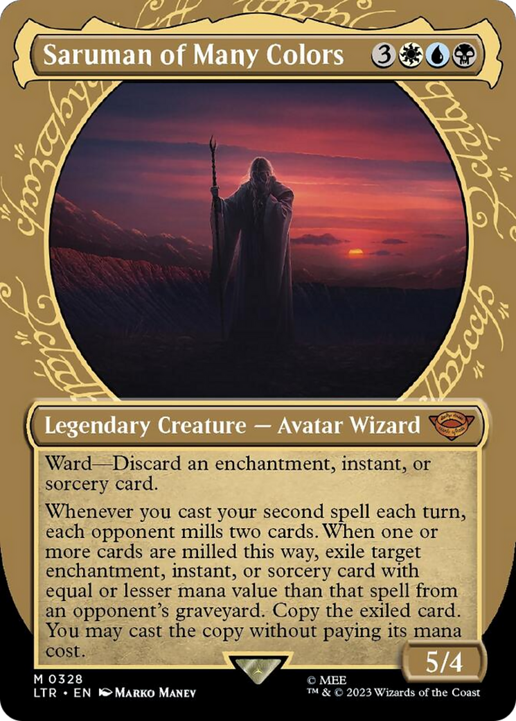 Saruman of Many Colors (Showcase Ring Frame) [The Lord of the Rings: Tales of Middle-Earth] - Magic: The Gathering - Card Brawlers | Quebec | Canada |