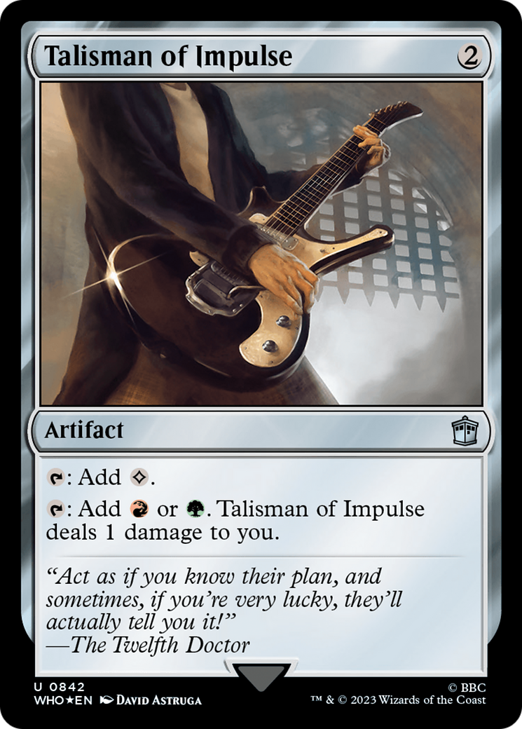 Talisman of Impulse (Surge Foil) [Doctor Who] - Magic: The Gathering - Card Brawlers | Quebec | Canada |