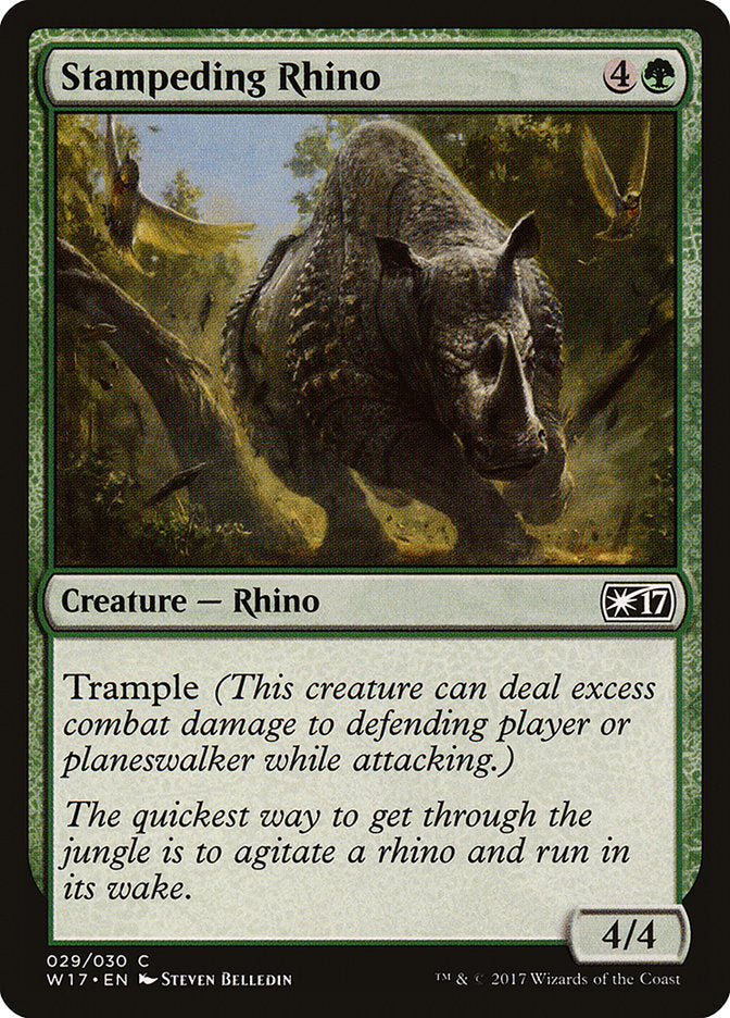 Stampeding Rhino [Welcome Deck 2017] - Magic: The Gathering - Card Brawlers | Quebec | Canada |