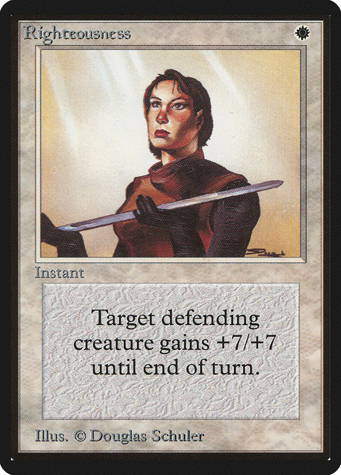 Righteousness [Beta Edition] - Magic: The Gathering - Card Brawlers | Quebec | Canada |