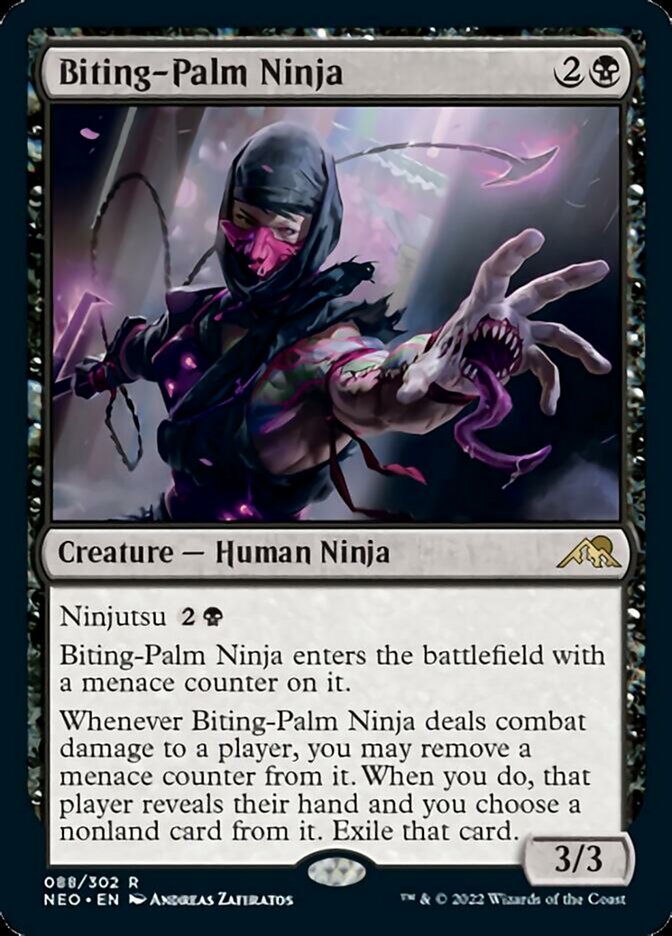 Biting-Palm Ninja [Kamigawa: Neon Dynasty] - Magic: The Gathering - Card Brawlers | Quebec | Canada |