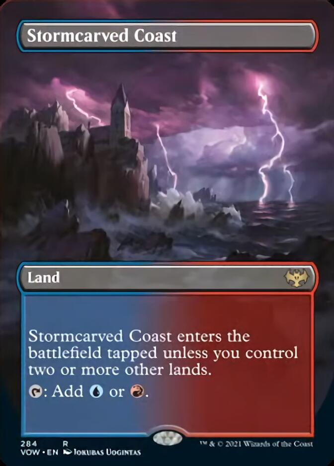 Stormcarved Coast (Borderless Alternate Art) [Innistrad: Crimson Vow] - Magic: The Gathering - Card Brawlers | Quebec | Canada |