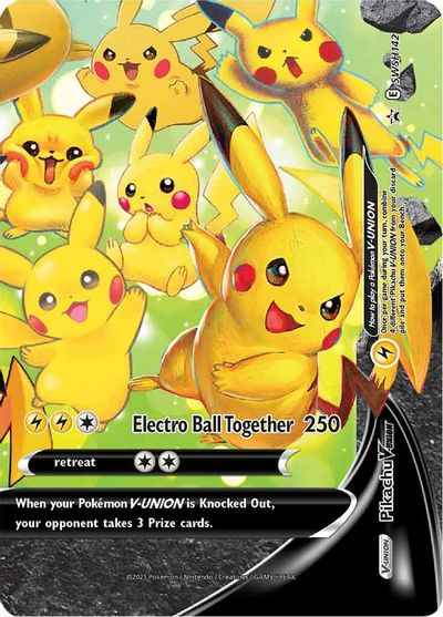 Pikachu V-UNION (SWSH142) (Celebrations) [Sword & Shield: Black Star Promos] - Pokémon - Card Brawlers | Quebec | Canada |