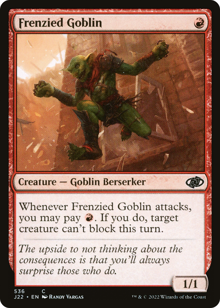 Frenzied Goblin [Jumpstart 2022] - Magic: The Gathering - Card Brawlers | Quebec | Canada |