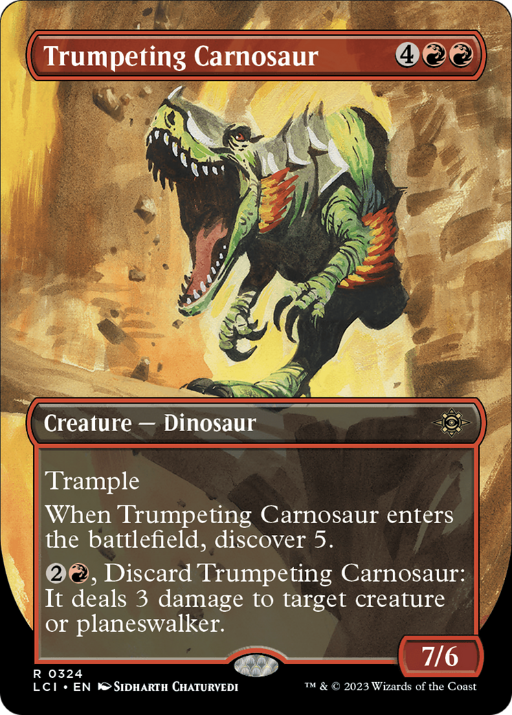 Trumpeting Carnosaur (Borderless) [The Lost Caverns of Ixalan] - Magic: The Gathering - Card Brawlers | Quebec | Canada |