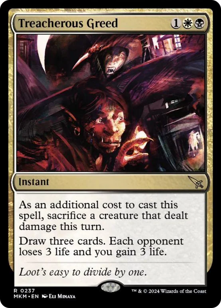 Treacherous Greed [Murders at Karlov Manor] - Magic: The Gathering - Card Brawlers | Quebec | Canada |