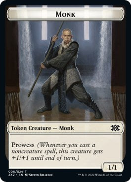Wrenn and Six Emblem // Monk Double-Sided Token [Double Masters 2022 Tokens] - Magic: The Gathering - Card Brawlers | Quebec | Canada |