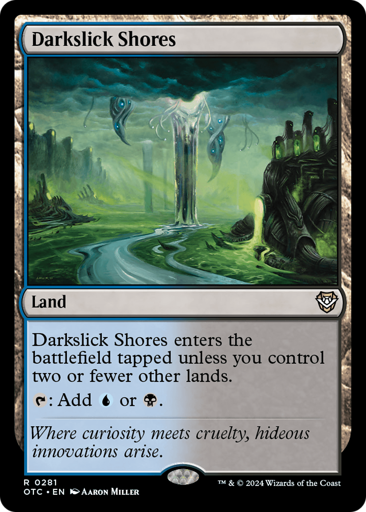 Darkslick Shores [Outlaws of Thunder Junction Commander] - Magic: The Gathering - Card Brawlers | Quebec | Canada |