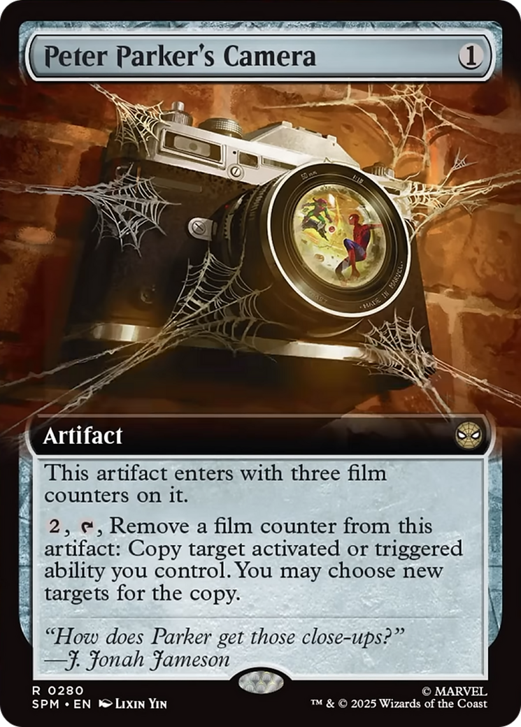 Peter Parker's Camera (Extended Art) [Marvel's Spider-Man] - Magic: The Gathering - Card Brawlers | Quebec | Canada |