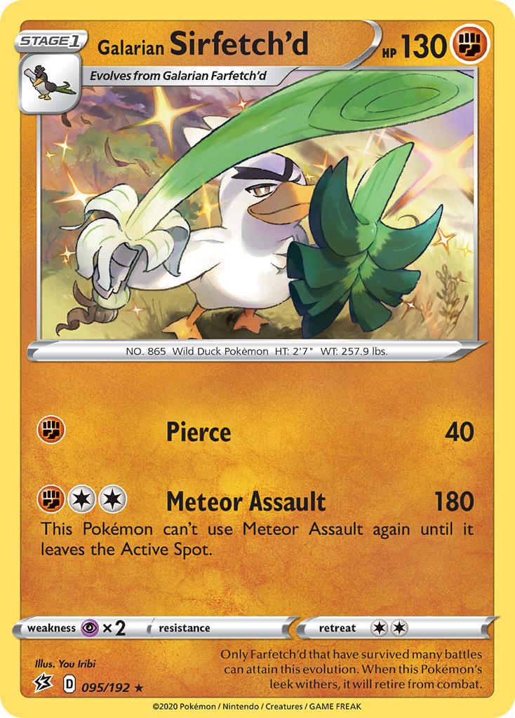 Galarian Sirfetch'd (095/192) [Sword & Shield: Rebel Clash] - Pokémon - Card Brawlers | Quebec | Canada |