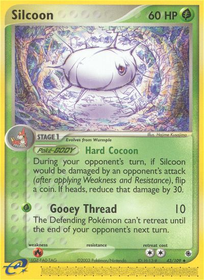 Silcoon (43/109) [EX: Ruby & Sapphire] - Pokémon - Card Brawlers | Quebec | Canada |