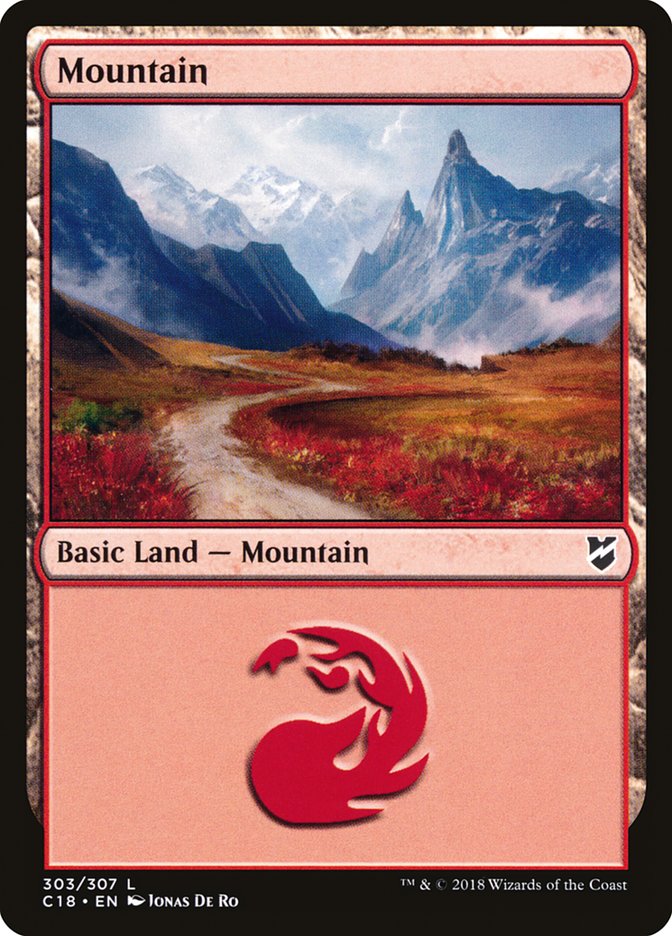 Mountain (303) [Commander 2018] - Magic: The Gathering - Card Brawlers | Quebec | Canada |