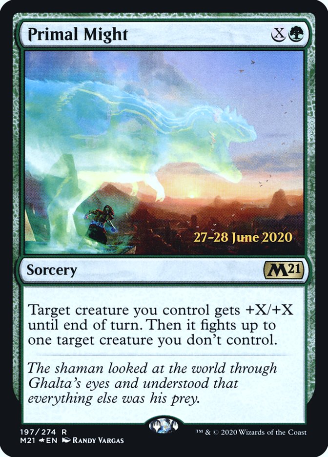 Primal Might [Core Set 2021 Prerelease Promos] - Magic: The Gathering - Card Brawlers | Quebec | Canada |