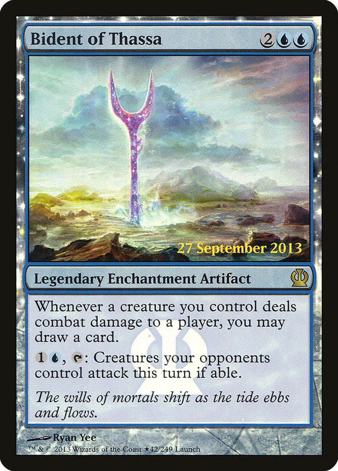 Bident of Thassa (Prerelease) [Theros Promos] - Magic: The Gathering - Card Brawlers | Quebec | Canada |