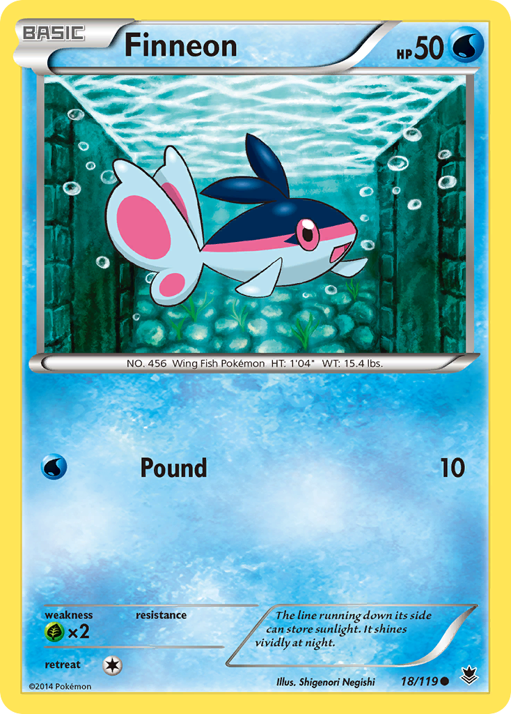 Finneon (18/119) [XY: Phantom Forces] - Pokémon - Card Brawlers | Quebec | Canada |