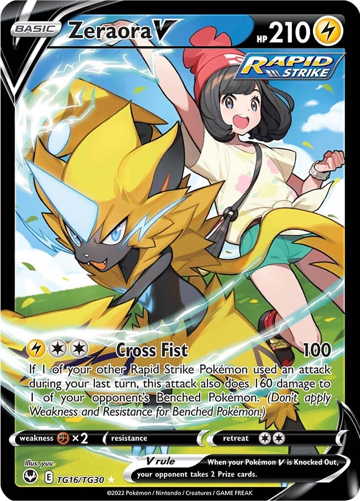 Zeraora V (TG16/TG30) [Sword & Shield: Silver Tempest] - Pokémon - Card Brawlers | Quebec | Canada |