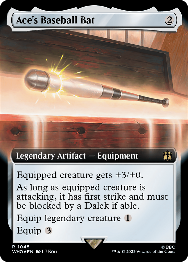 Ace's Baseball Bat (Extended Art) (Surge Foil) [Doctor Who] - Magic: The Gathering - Card Brawlers | Quebec | Canada |