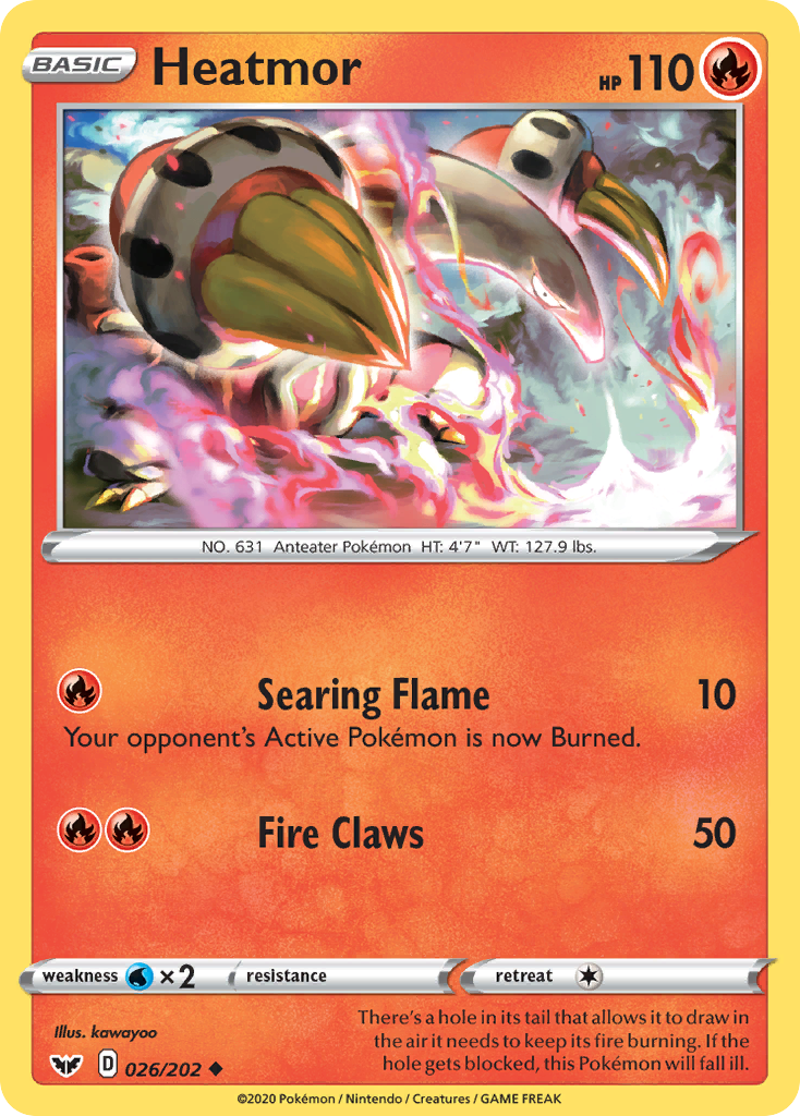 Heatmor (026/202) [Sword & Shield: Base Set] - Pokémon - Card Brawlers | Quebec | Canada |
