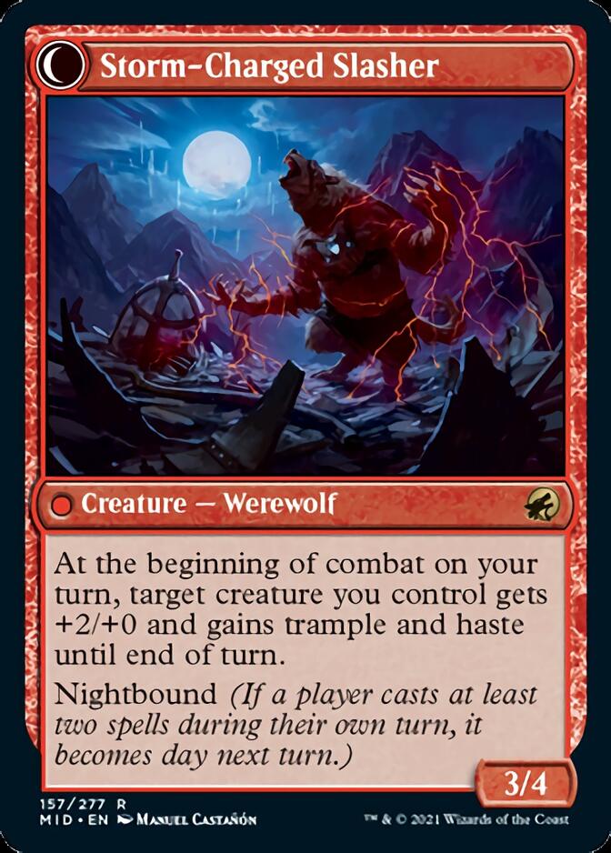 Reckless Stormseeker // Storm-Charged Slasher [Innistrad: Midnight Hunt] - Magic: The Gathering - Card Brawlers | Quebec | Canada |