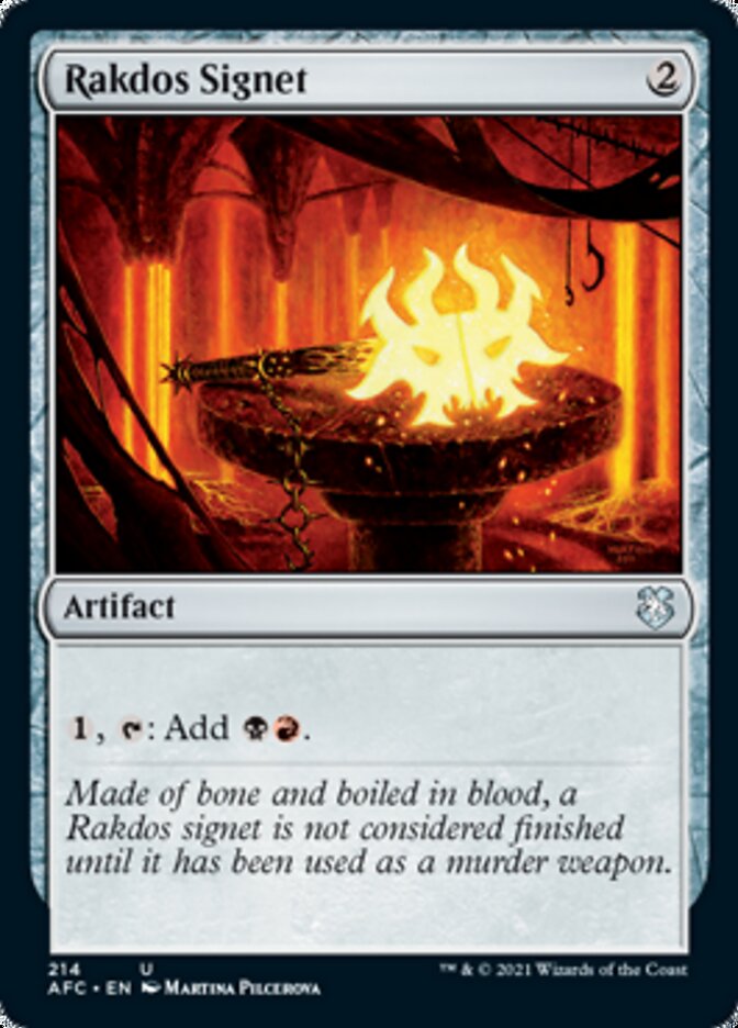 Rakdos Signet [Dungeons & Dragons: Adventures in the Forgotten Realms Commander] - Magic: The Gathering - Card Brawlers | Quebec | Canada |