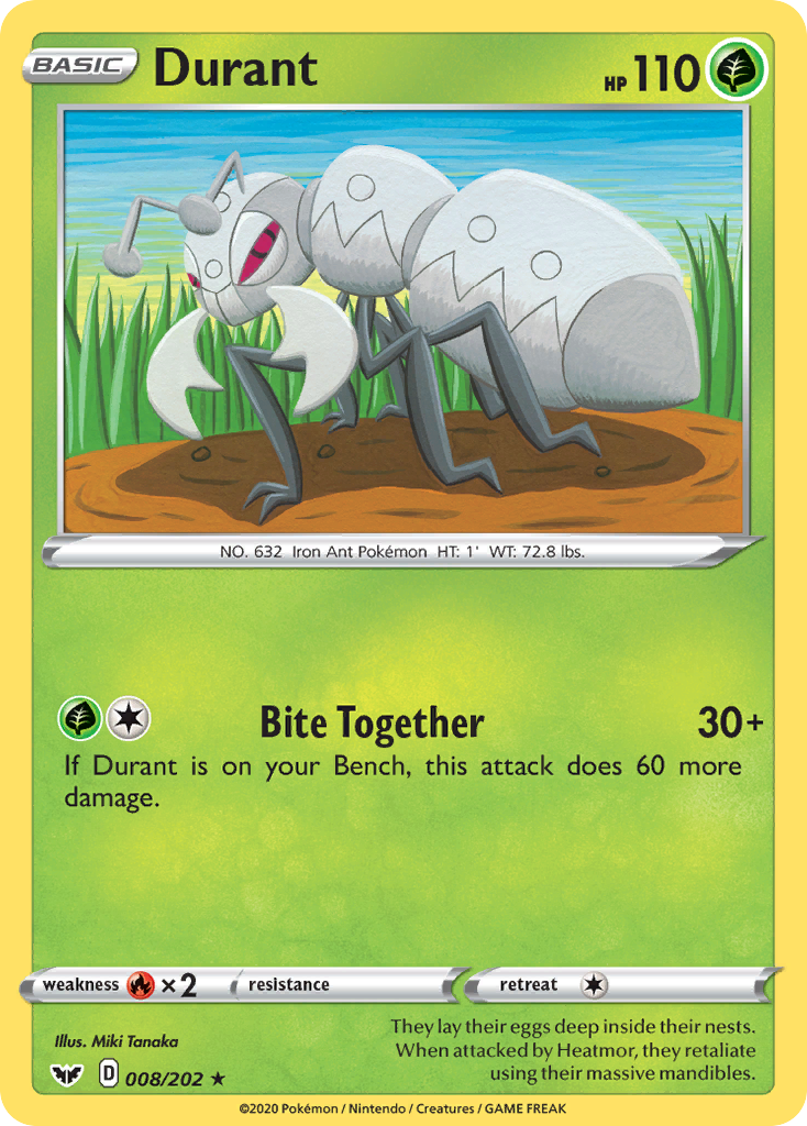 Durant (008/202) [Sword & Shield: Base Set] - Pokémon - Card Brawlers | Quebec | Canada |