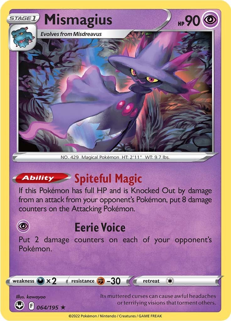 Mismagius (064/195) [Sword & Shield: Silver Tempest] - Pokémon - Card Brawlers | Quebec | Canada |