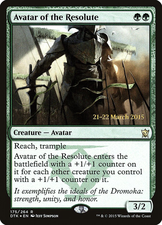 Avatar of the Resolute [Dragons of Tarkir Prerelease Promos] - Magic: The Gathering - Card Brawlers | Quebec | Canada |
