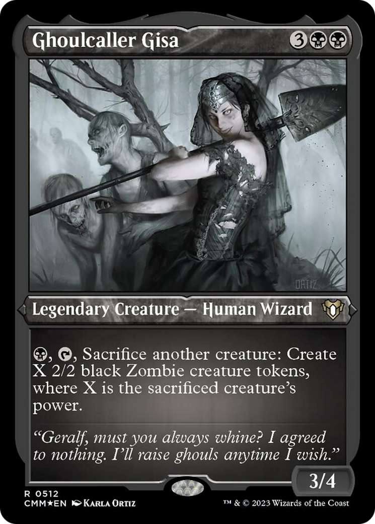 Ghoulcaller Gisa (Foil Etched) [Commander Masters] - Magic: The Gathering - Card Brawlers | Quebec | Canada |