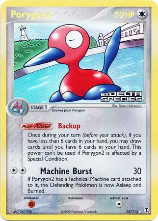 Porygon2 (25/113) (Stamped) [EX: Delta Species] - Pokémon - Card Brawlers | Quebec | Canada |