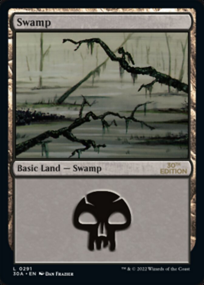 Swamp (291) [30th Anniversary Edition] - Magic: The Gathering - Card Brawlers | Quebec | Canada |