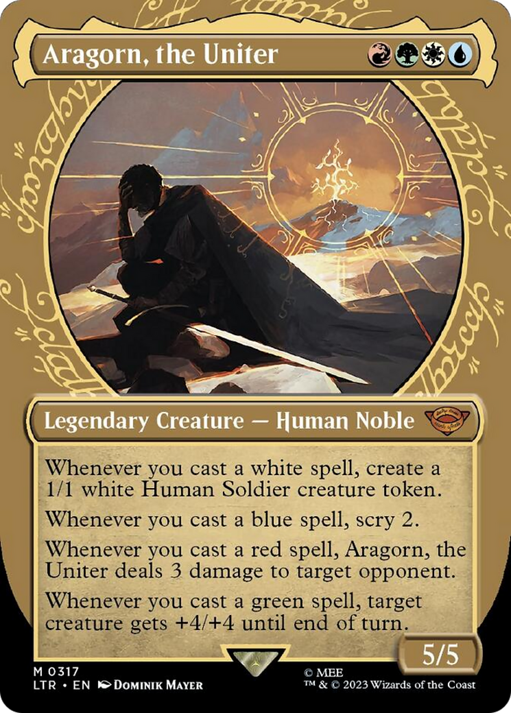 Aragorn, the Uniter (Showcase Ring Frame) [The Lord of the Rings: Tales of Middle-Earth] - Magic: The Gathering - Card Brawlers | Quebec | Canada |