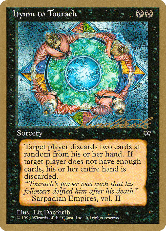 Hymn to Tourach (Circle) (Leon Lindback) [Pro Tour Collector Set] - Magic: The Gathering - Card Brawlers | Quebec | Canada |