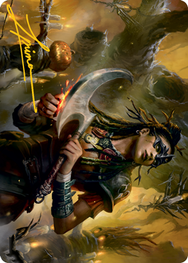Harvesttide Sentry Art Card (Gold-Stamped Signature) [Innistrad: Midnight Hunt Art Series] - Magic: The Gathering - Card Brawlers | Quebec | Canada |