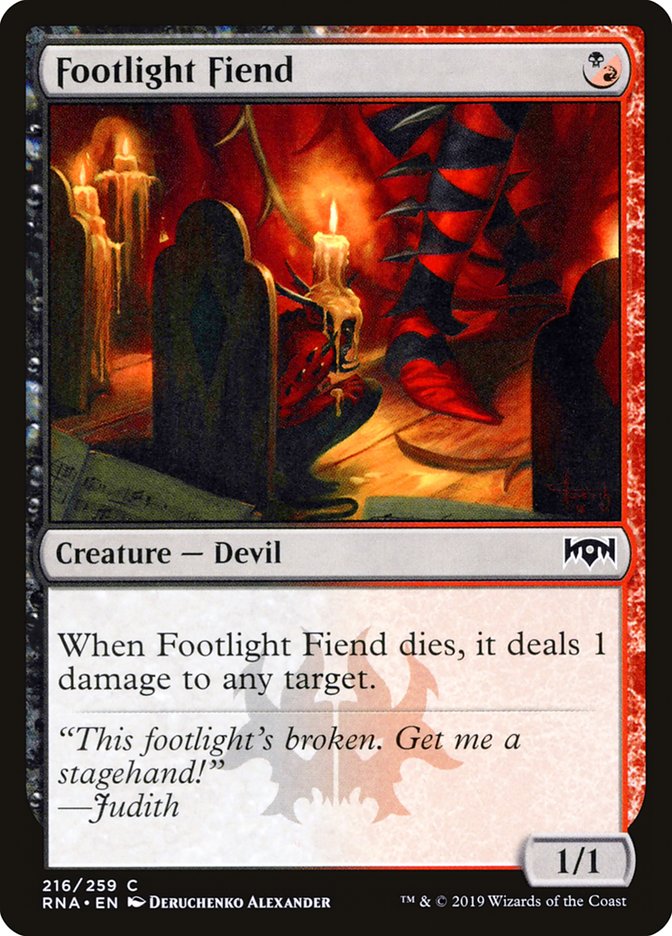 Footlight Fiend [Ravnica Allegiance] - Magic: The Gathering - Card Brawlers | Quebec | Canada |