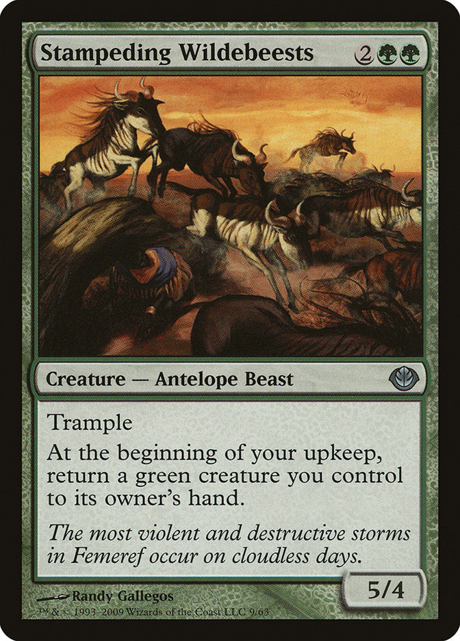 Stampeding Wildebeests [Duel Decks: Garruk vs. Liliana] - Magic: The Gathering - Card Brawlers | Quebec | Canada |