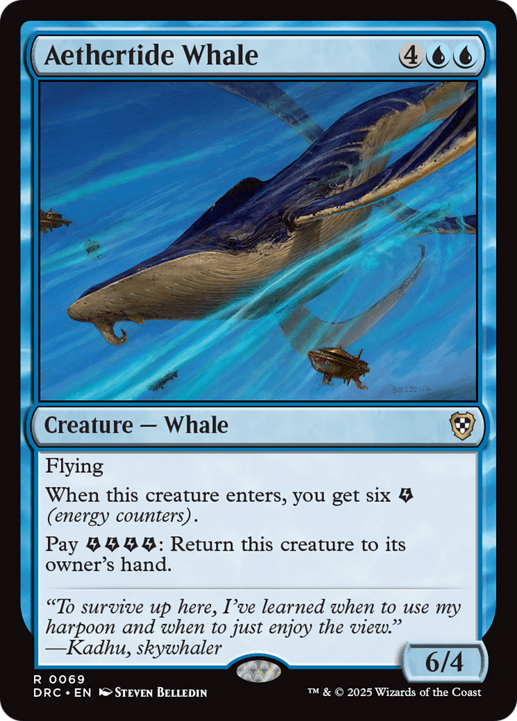 Aethertide Whale [Aetherdrift Commander] - Magic: The Gathering - Card Brawlers | Quebec | Canada |